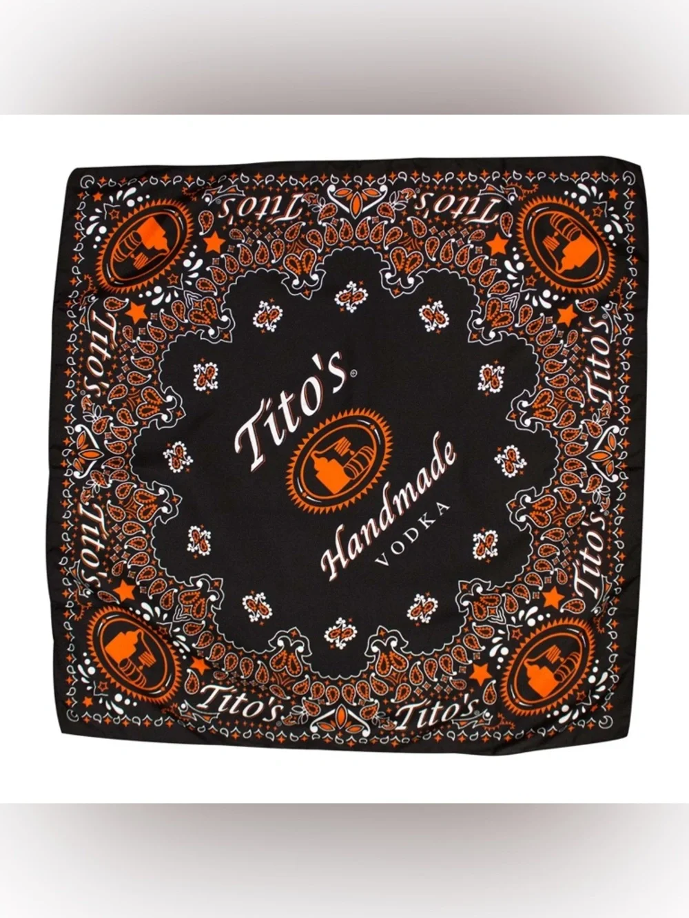 Tito's Handmade Vodka Black Bandana - 100% Cotton‎ 🖤🥃